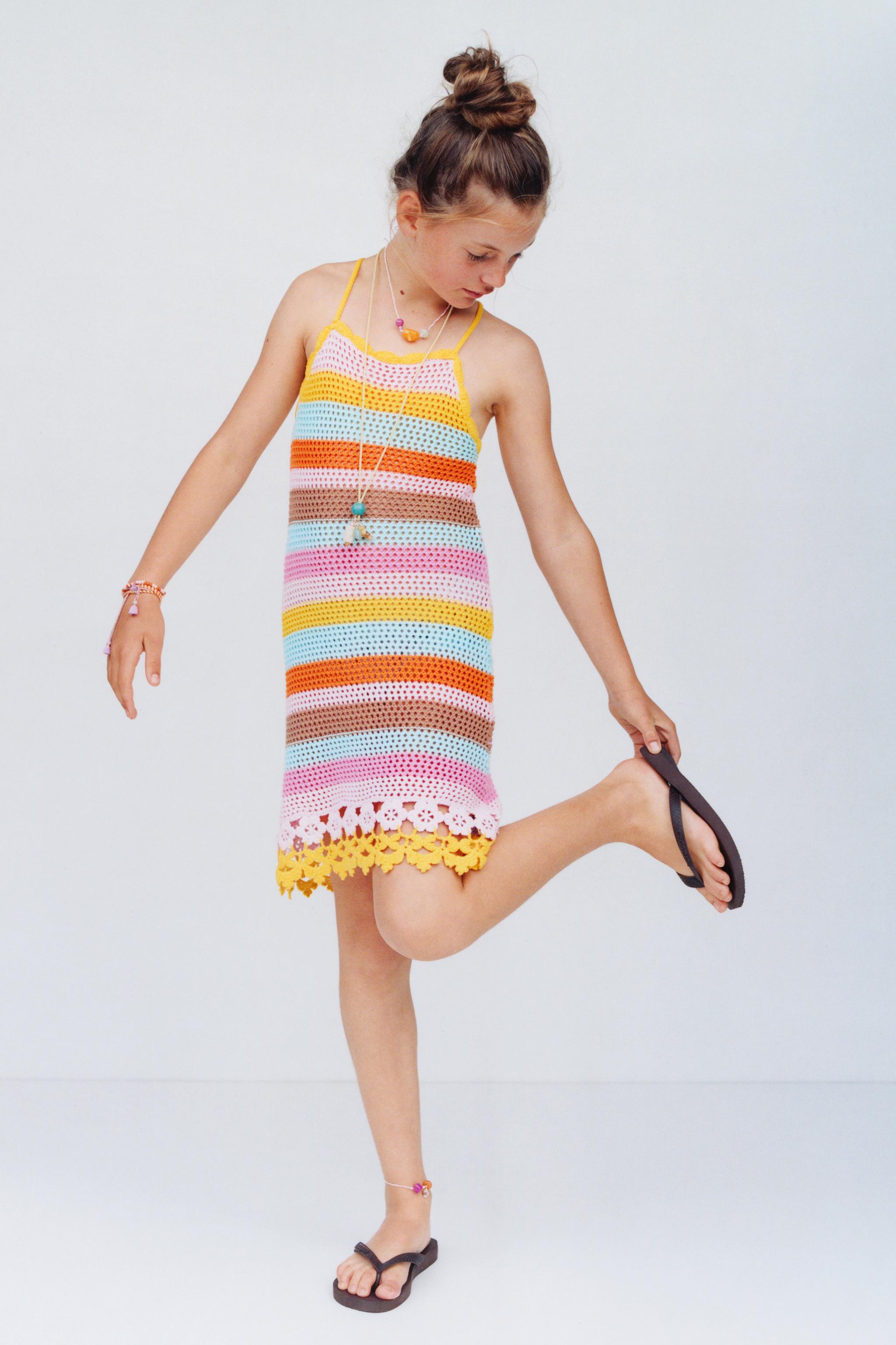 CROCHET KNIT DRESS - Multicolored | ZARA United States CROCHET KNIT DRESS - Multicolored | ZARA United States